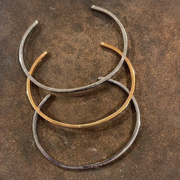 3 adjustable cuff bracelets. Wear separately or stacked together. Super cute! - Picture 3 of 3